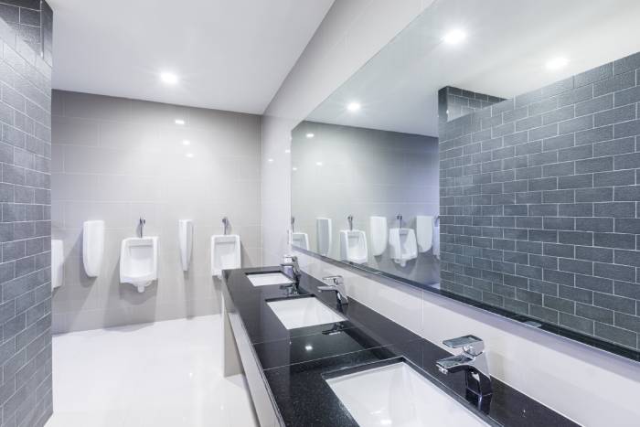 image of a clean office bathroom
