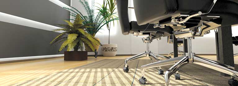Low Shot of Office Chairs on Floor